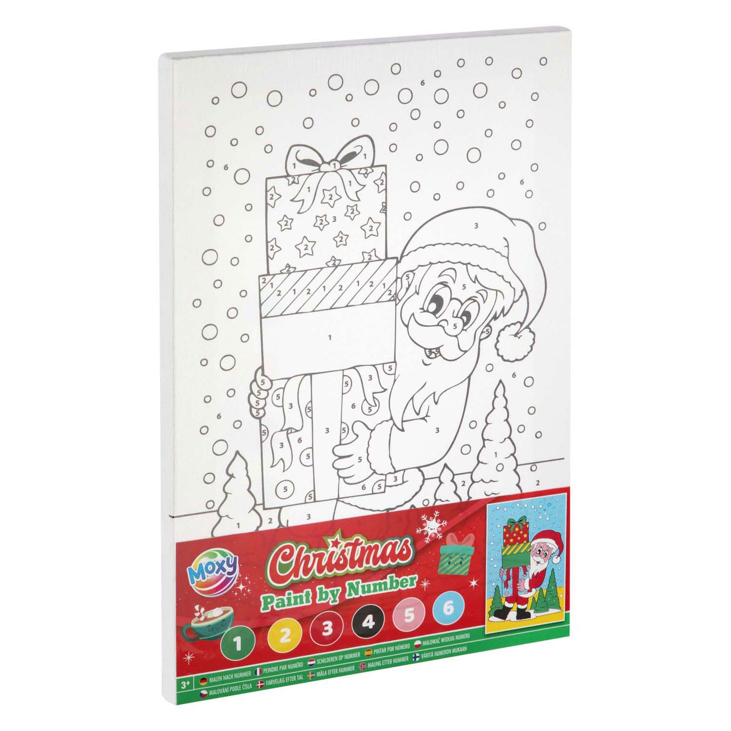 Kreative Handwerksgruppe Leinwand Malerei bei Nummer Weihnachten