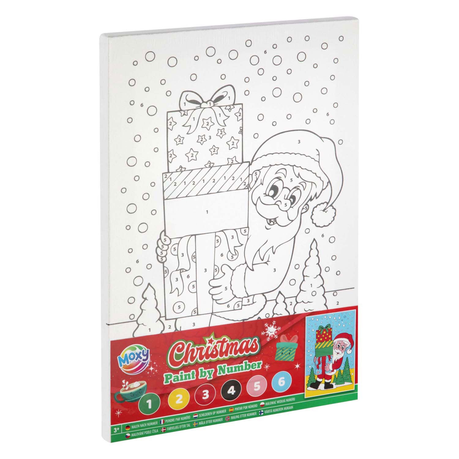 Kreative Handwerksgruppe Leinwand Malerei bei Nummer Weihnachten