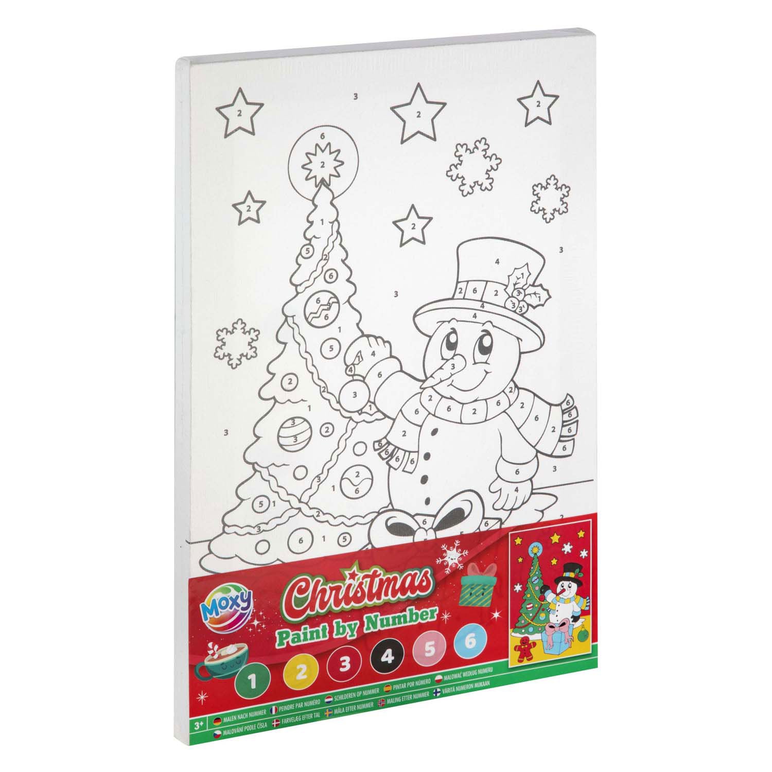 Kreative Handwerksgruppe Leinwand Malerei bei Nummer Weihnachten