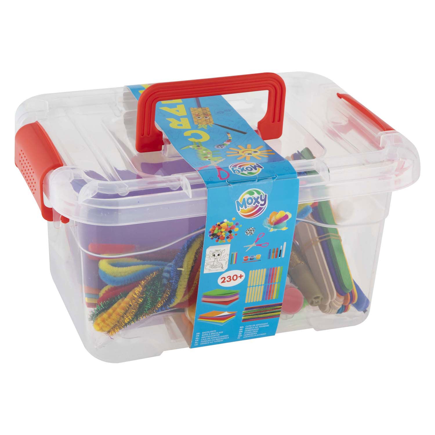 Kreativ-Bastelgruppe Moxy-Bastelbox 24x18x12cm 240-teilig