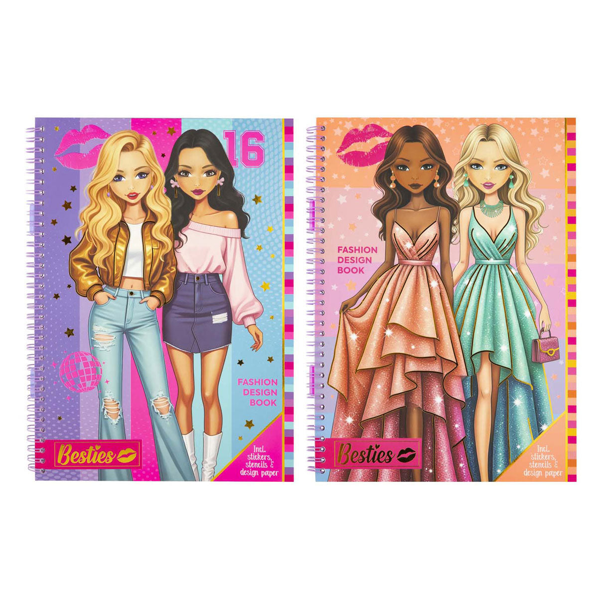 Creative Craft Group Besties Modedesignbuch A4 mit Zubehör
