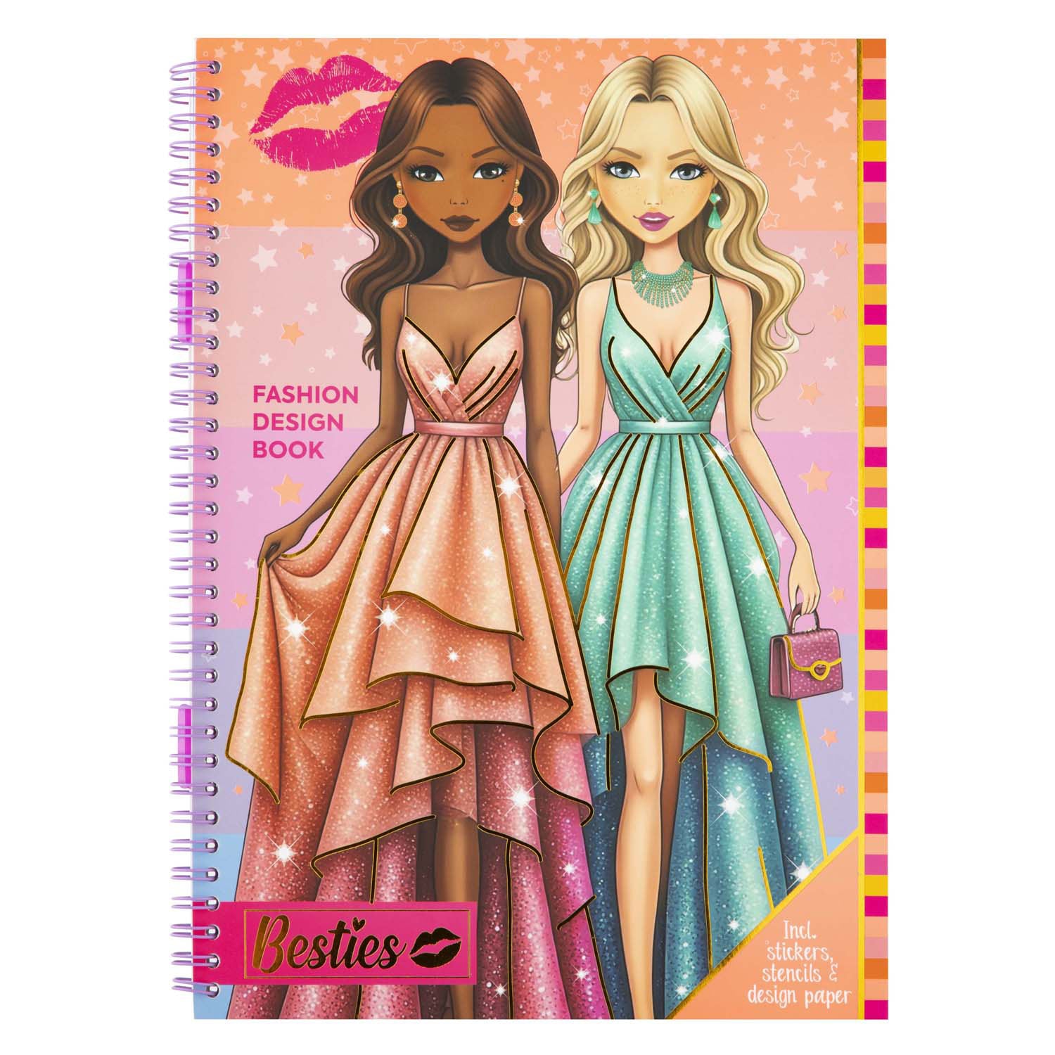 Creative Craft Group Besties Modedesignbuch A4 mit Zubehör