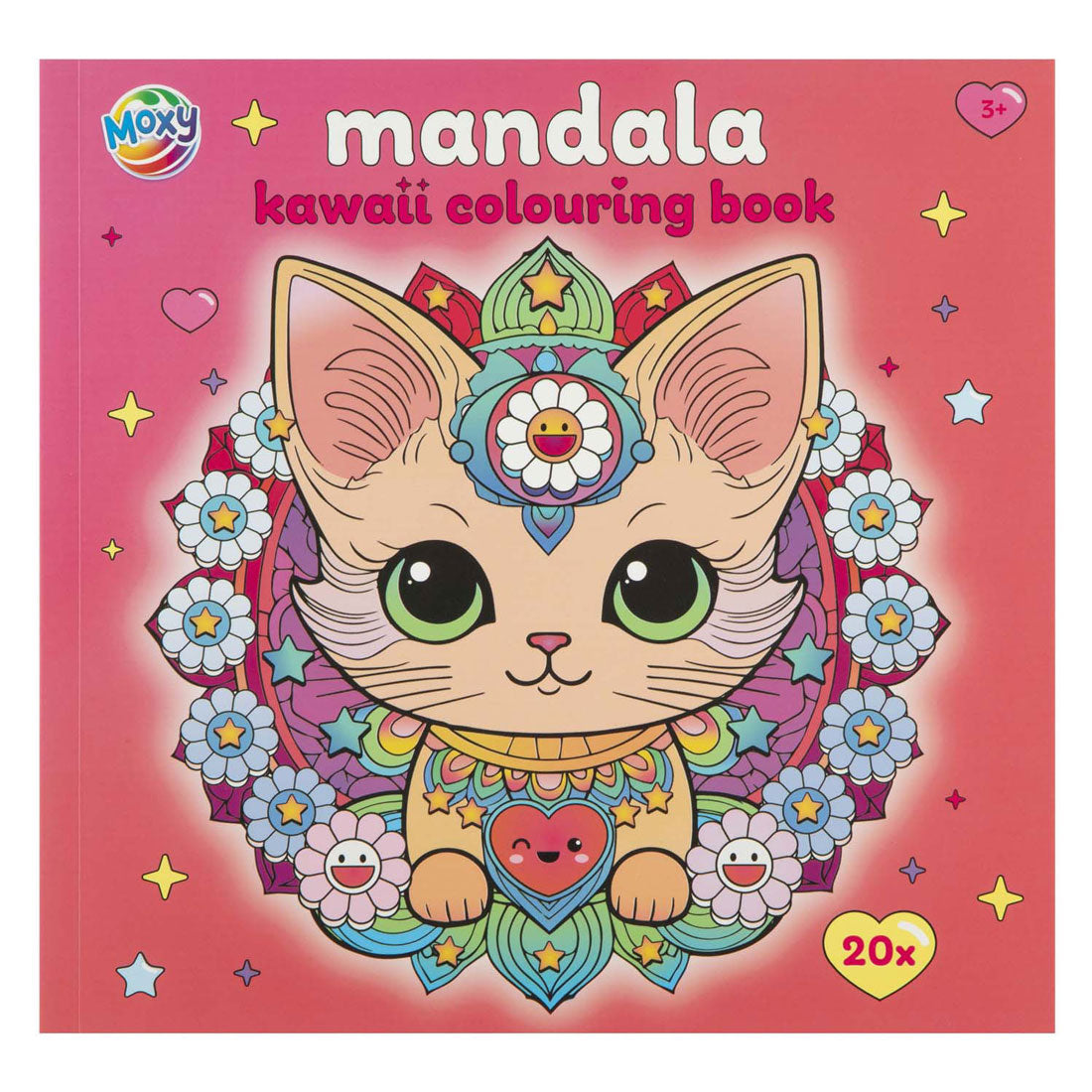 Kreatives Bastelgruppen-Mandala-Kawaii-Malbuch – 20 Blatt