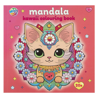 Kreatives Bastelgruppen-Mandala-Kawaii-Malbuch – 20 Blatt