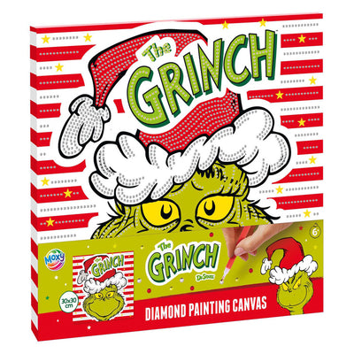 Kreative Bastelgruppe, Diamantmalerei-Leinwand „Der Grinch“ – 30 x 30 cm