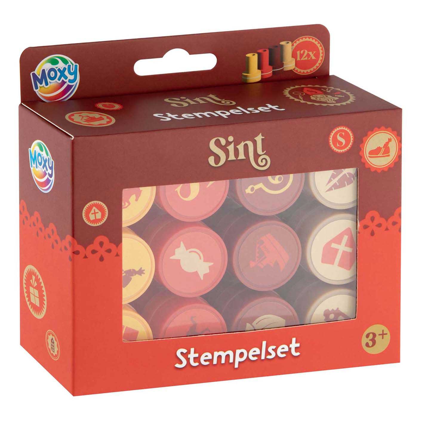 Selbstfärbende Stempel von Sinterklaas – 12 Stück.