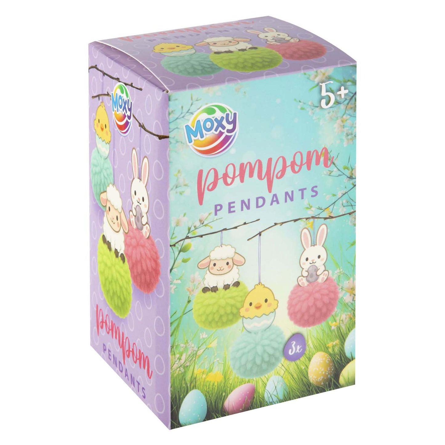 Kreative Bastelgruppe Pomponaufhänger Ostern - 3 Stk.