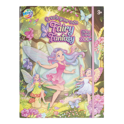 Kreatives Bastelgruppen-Feen-Fantasie-Aufkleber-Weltbuch – +200 Aufkleber