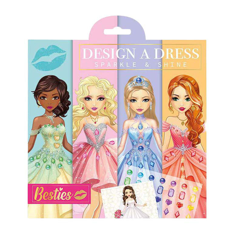 Die kreative Bastelgruppe Besties entwirft ein Kleid – 21,5 x 21,5 cm