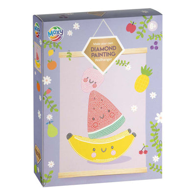 Kreative Bastelgruppe, Diamantmalerei, Wandbehang, Samt – Obst