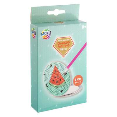 Kreative Bastelgruppe, Diamantmalerei, Handspiegel versieren – 8 cm