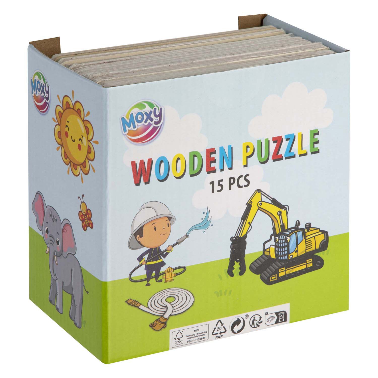 Puzzle Holz Mini 9 Stücke 5 Assorti