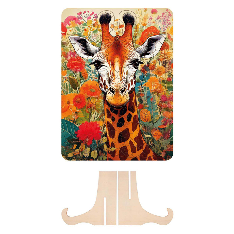 Moxy Holzpuzzle Giraffe in einzigartigen Formen
