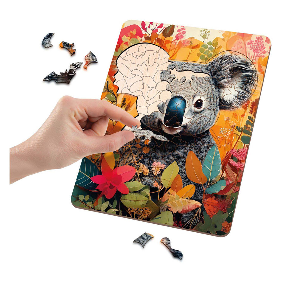 Moxy Holzpuzzle Koala mit einzigartigen Formen