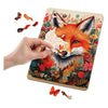 Moxy Holzpuzzle Fuchs mit einzigartigen Formen
