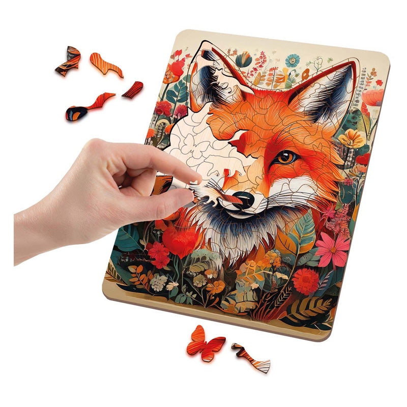Moxy Holzpuzzle Fuchs mit einzigartigen Formen