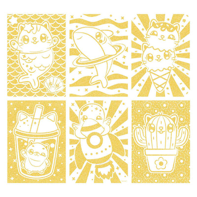 Kreative Bastelgruppe Mini MyMy Glitzer-Malpapier A4
