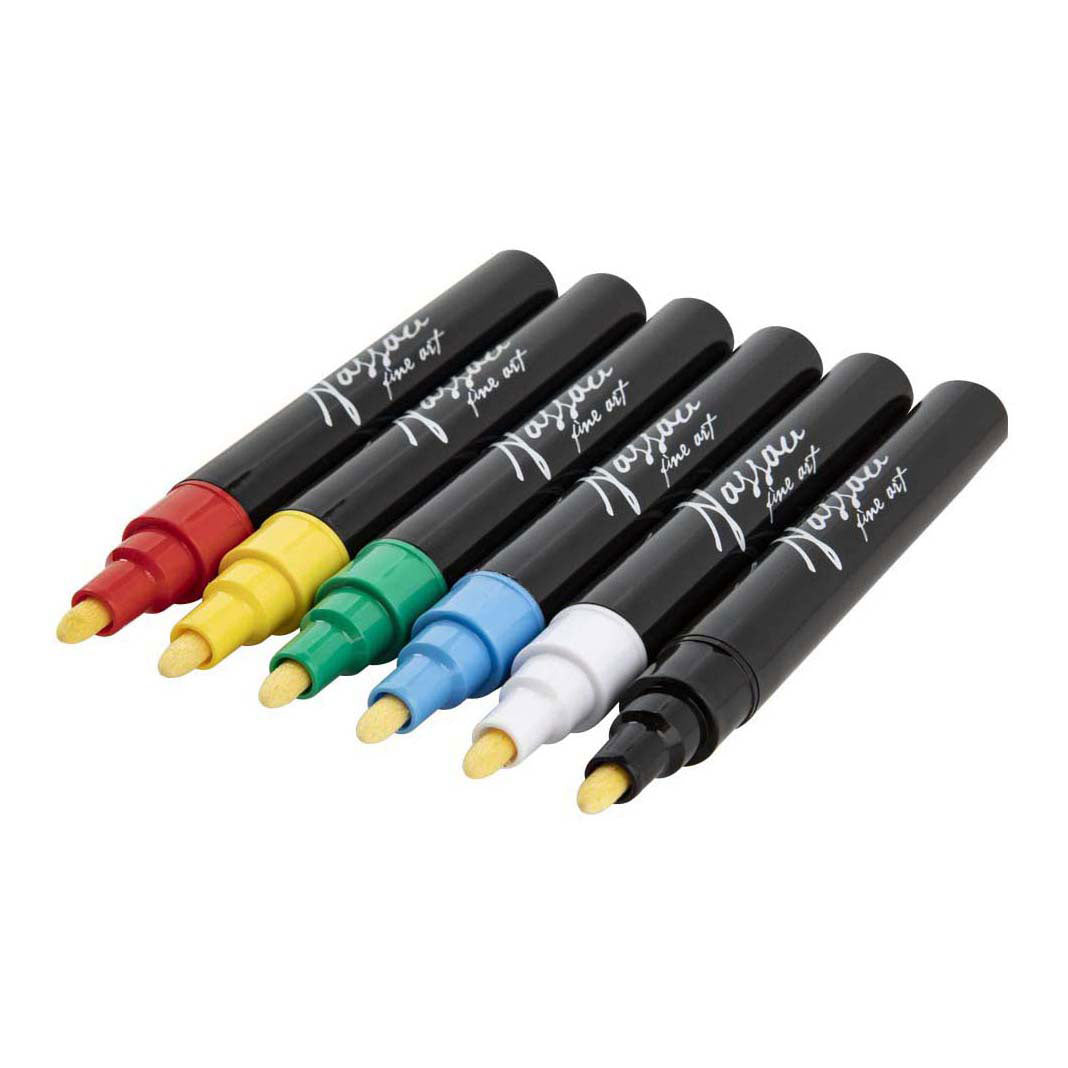 Creative Craft Group Nassau Fensterkreidemarker-Set – 6-tlg.