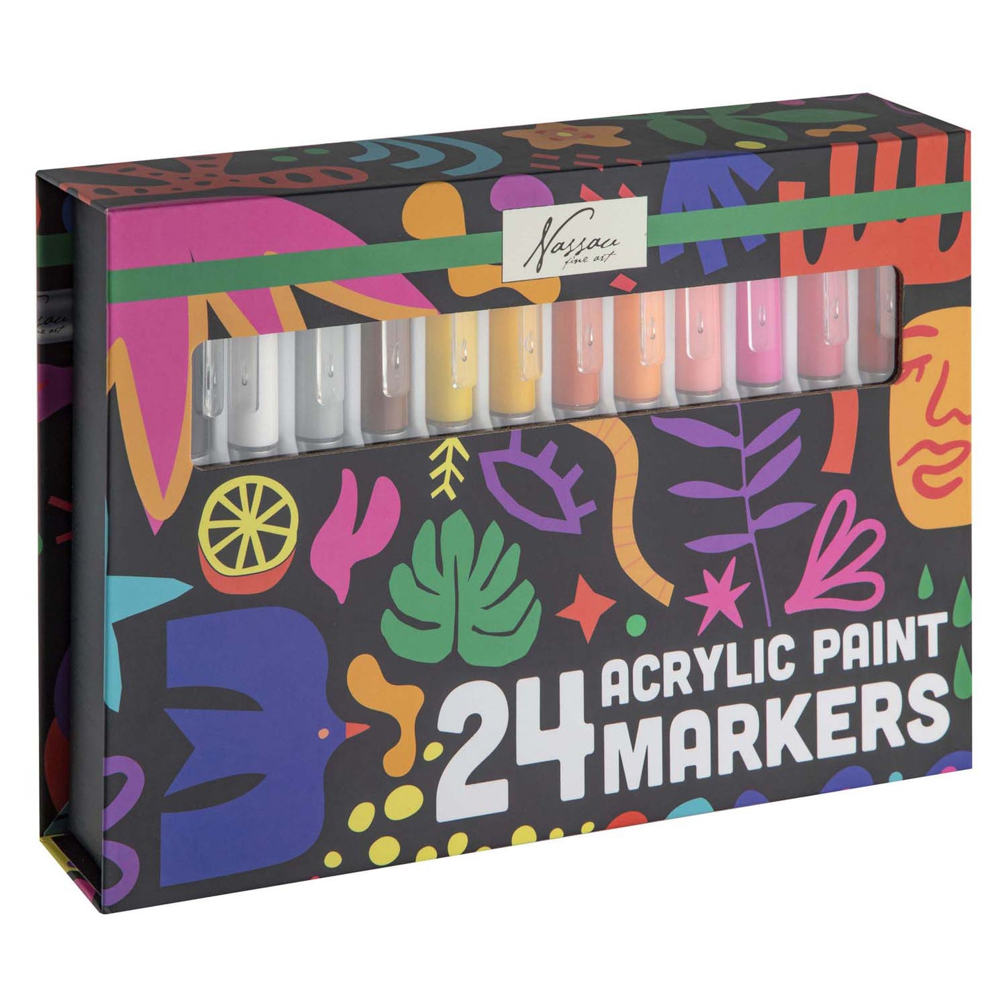 Creative Craft Group Nassau große Acrylfarbmarker – 24 Stück.
