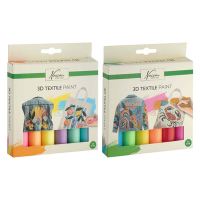 Creative Craft Group Nassau 3D-Textilfarben-Set – 6-tlg.