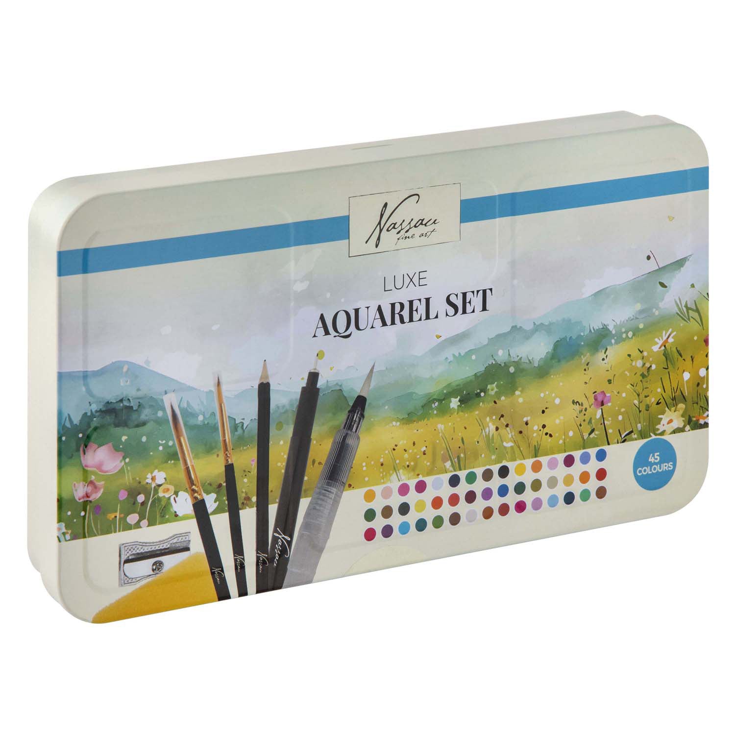Creative Craft Group Nassau Luxus-Aquarellfarben-Set – 45 Farben