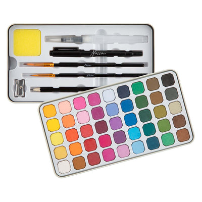 Creative Craft Group Nassau Luxus-Aquarellfarben-Set – 45 Farben