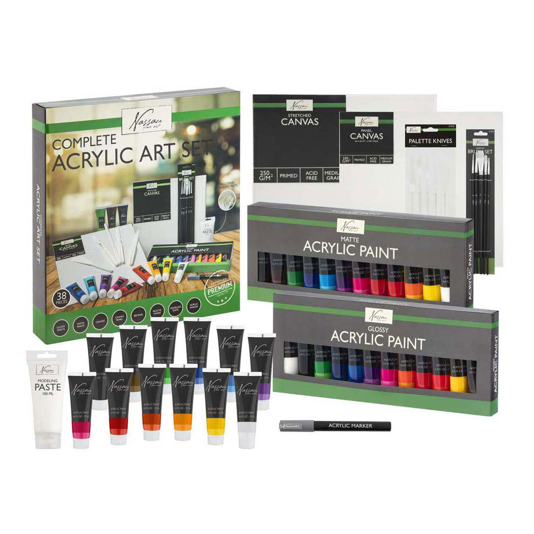 Creative Craft Group Nassau komplettes Acryl-Set – 38-tlg.