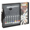 Creative Craft Group Nassau schwarzer Holzkoffer, Acryl-Set – 21-teilig.