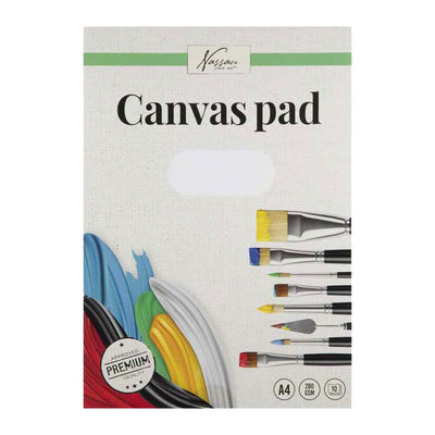 Creative Craft Group Nassau Leinwandblock A4 – 10 Blatt
