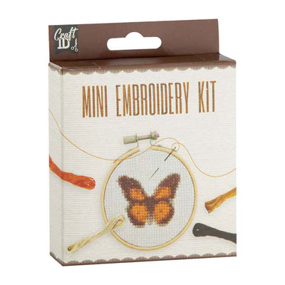 Creative Craft Group Mini-Stickset Schmetterling - inkl. Nadel und Faden