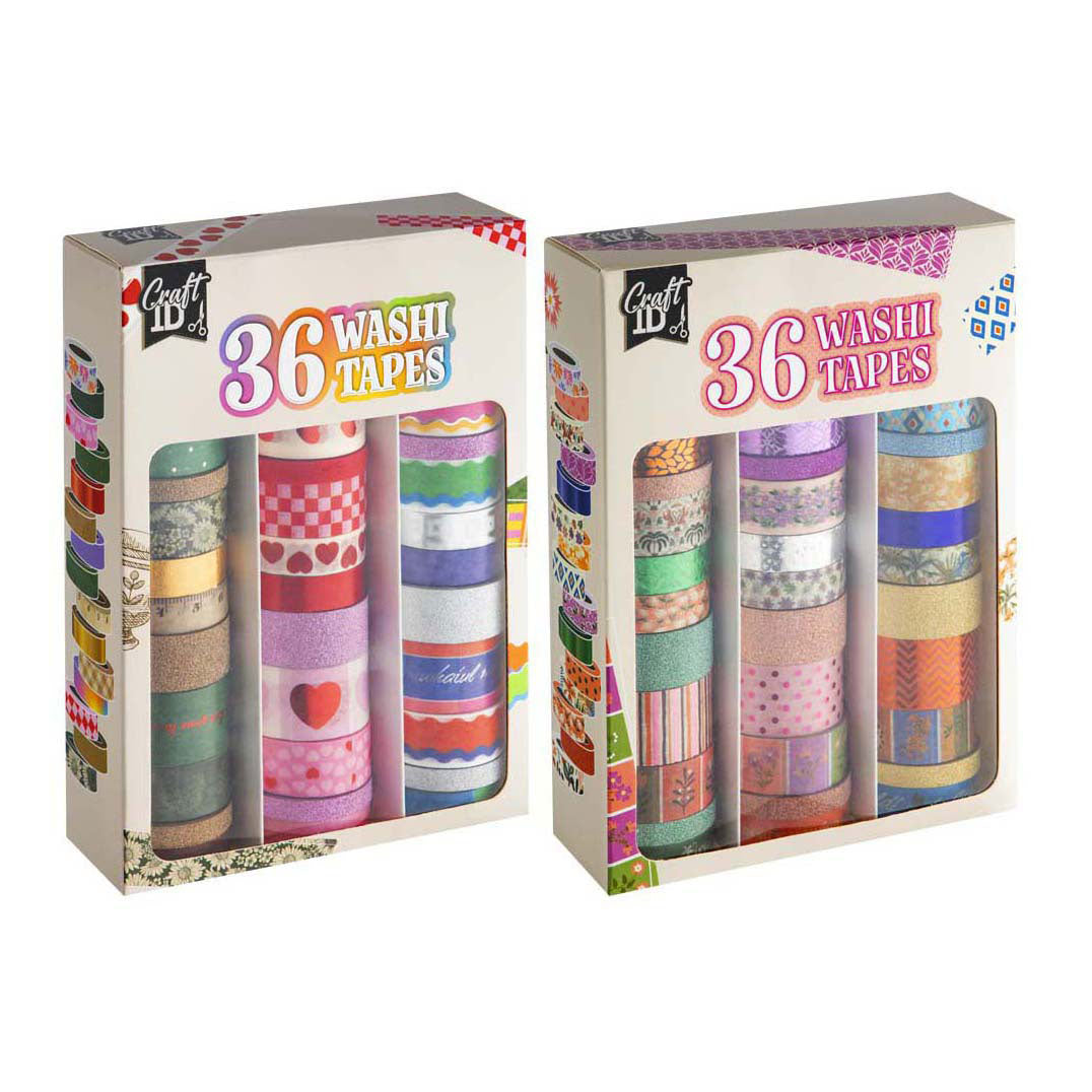 Creative craft group washi tape set 3m - 36pcs.