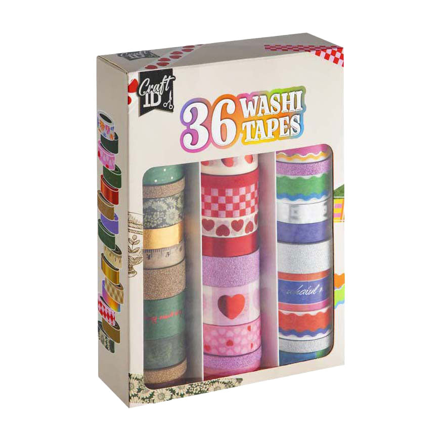 Creative craft group washi tape set 3m - 36pcs.
