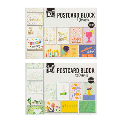 Kreative Bastelgruppen-Postkarten 17,6 x 12,5 cm – 12 Designs