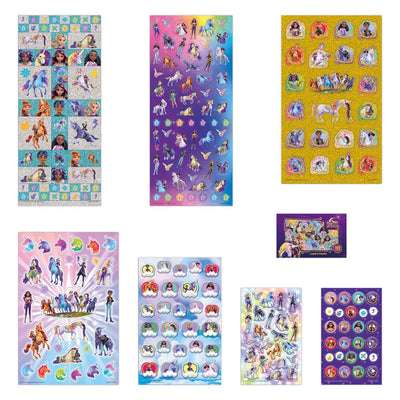 Creative Craft Group Totum Unicorn Academy Super-Aufkleber-Set – 8 Blatt