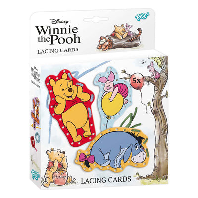 Creative Craft Group Totum Winnie the Pooh Stringing Cards inkl. Schnürsenkel - 5 Stk.