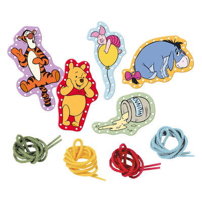 Creative Craft Group Totum Winnie the Pooh Stringing Cards inkl. Schnürsenkel - 5 Stk.