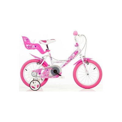 Dino kleines Herz 16 Zoll 31 cm Mädchen Knijprem Weißrosa