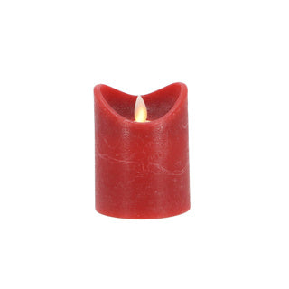 Daily Home LED Kerze 7,5x10 cm rot | 4 Stück
