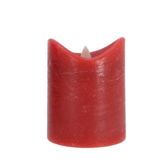 Daily Home LED Kerze 7,5x10 cm rot | 4 Stück