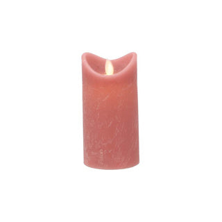 Daily Home LED-Kerze 7,5x15 cm rosa | 4 Stück