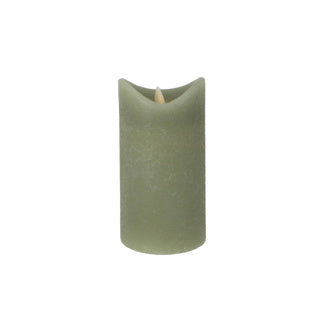 Daily Home LED Kerze 7,5x15 cm grün | 4 Stück