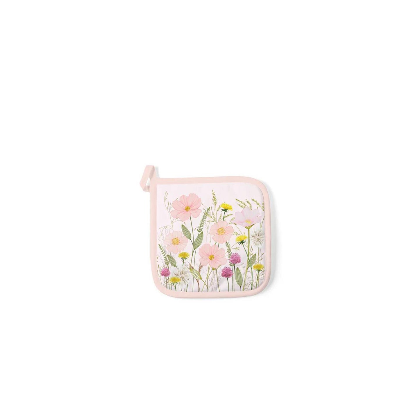 Ambiente Topflappen Pastellblumen rosa