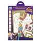 Moxy Einhorn-Akademie-Glitzerpapier-Malvorlagen A4 – 6 Blatt