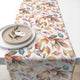 Ambiente Tischläufer bunte Blätter 40x150 cm 100 % Baumwolle