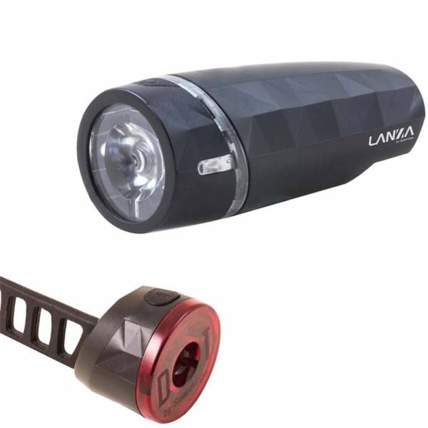 Beleuchtungsset Spanninga Lanza + Dot Rear Battery
