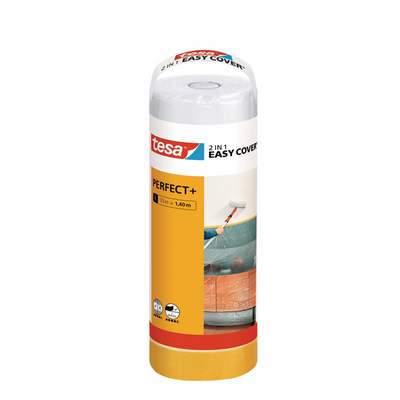 Tesa 1067565 – Easy Cover Perfect + Abdeckfolie: L (33 Meter x 14 | 3 Stück).