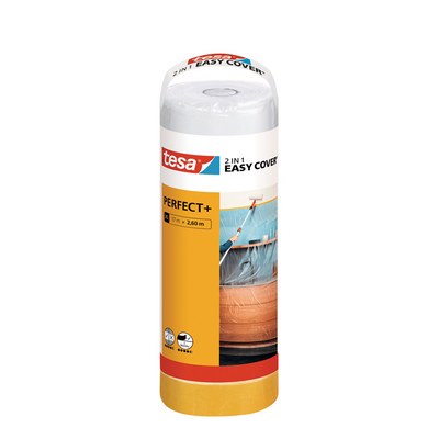 Tesa 1067566 – Easy Cover Perfect + Abdeckfolie: XL (17 Meter x 26 | 3 Stück).