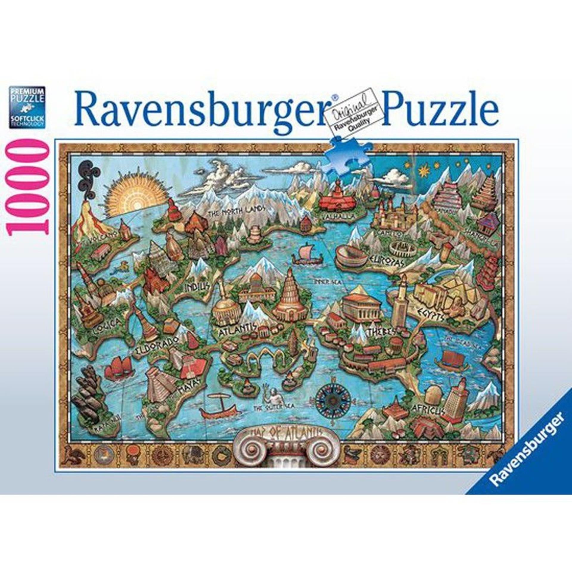 Ravensburger Puzzle 1000 Teile geheimnisvolles Atlantis