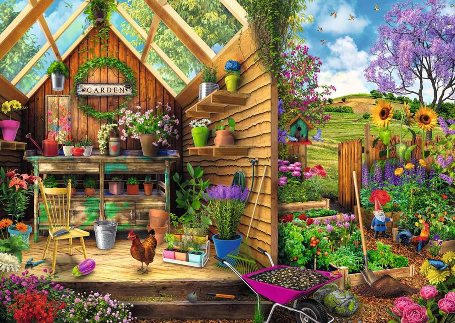 Ravensburger Puzzle im Gartenhaus, 300st.