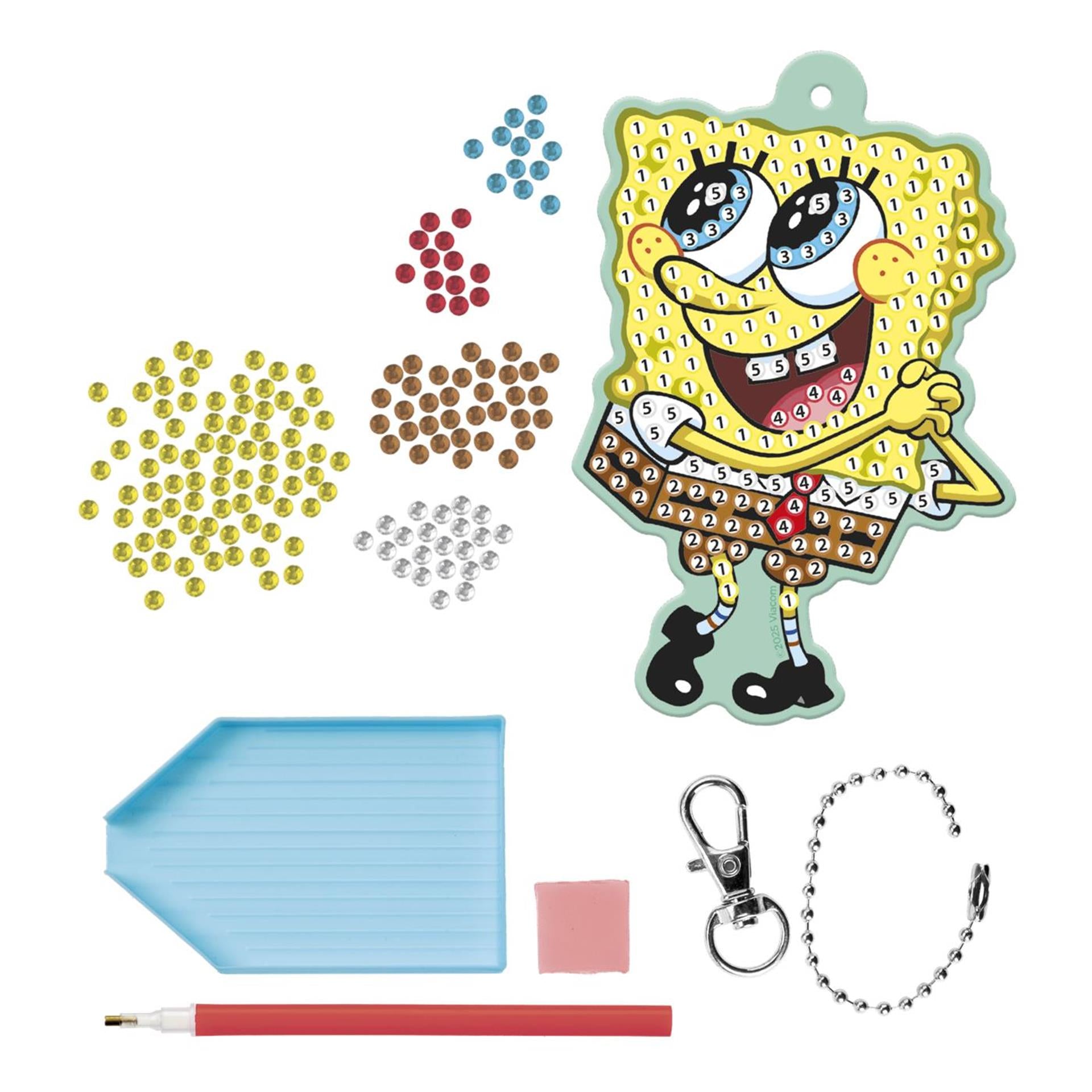 Schlüsselanhänger mit Diamantmalerei von Moxy Spongebob